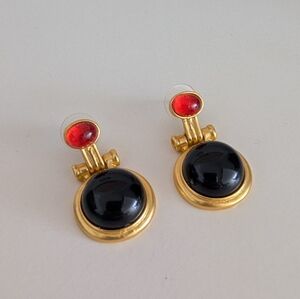 Vintage Costume Jewelry Pendant Earrings
